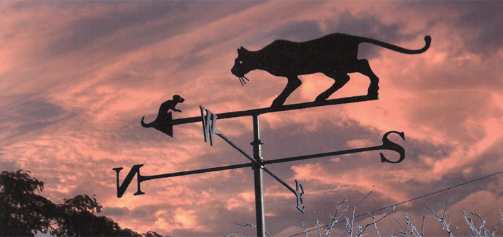 Cat & Mouse Weather Vane