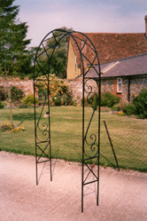 garden scroll arch